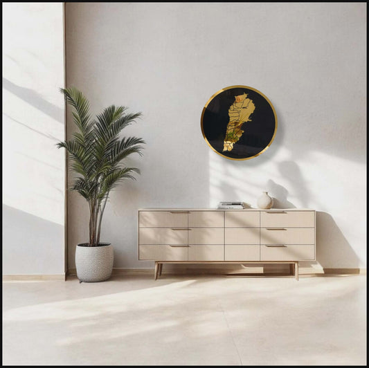 ✅ Vægur med kort over Libanon