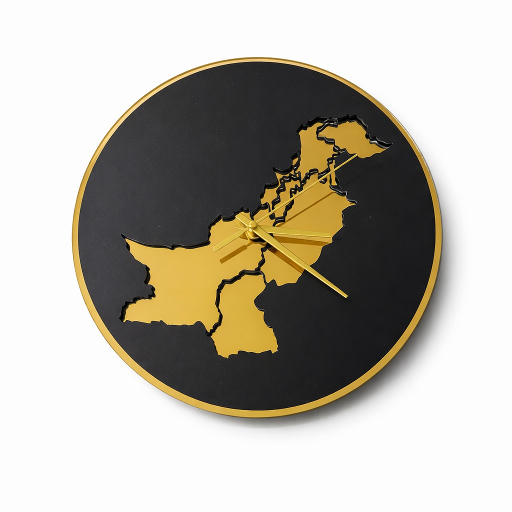 Vægur med Pakistan-kort