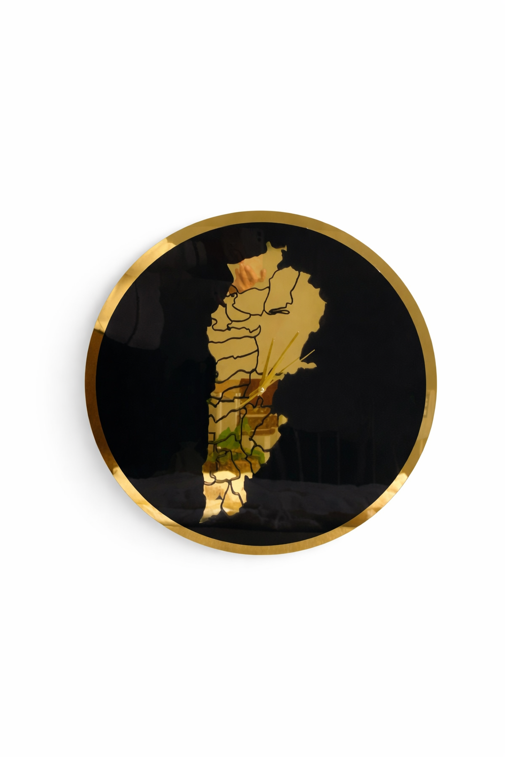 Vægur med Libanon-kort