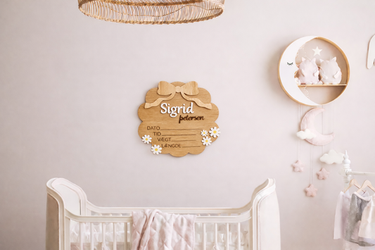 Personligt Navneskilt til Baby