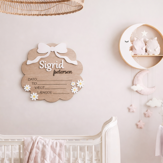 Personligt Navneskilt til Baby